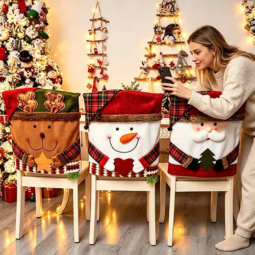 Christmas chair covers for holiday guests