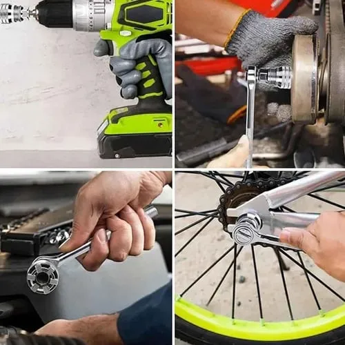 Works with drills and hand wrenches