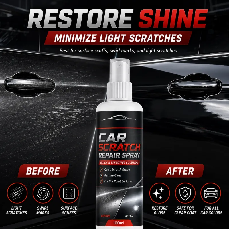 Universal car scratch repair spray product and finish care