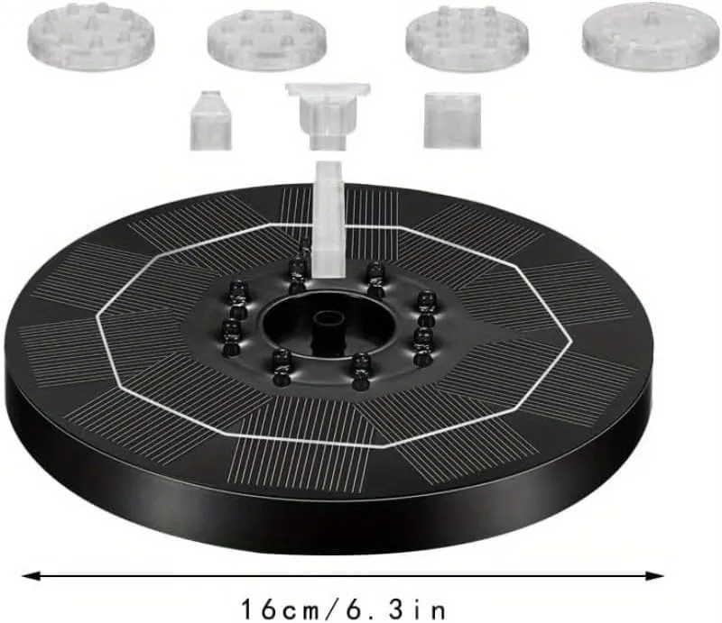 seven-color solar fountain has a power storage function - 6.3 in