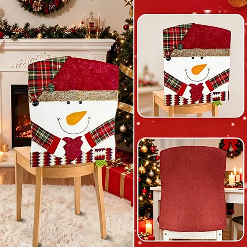 Easy slip-on Christmas chair cover